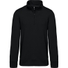 Sweat col 1/4 zip homme Kariban 300 g/m² – Noir
