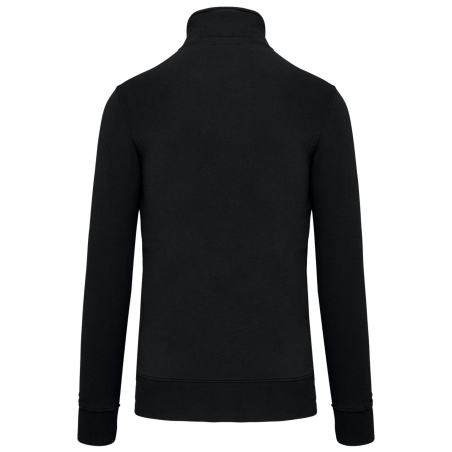 Sweat col 1/4 zip homme Kariban 300 g/m² – Noir – vue 2