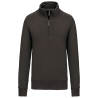 Sweat col zippé 1/4 zip Gris 300 g/m² Kariban – Workwear
