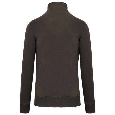 Sweat col zippé 1/4 zip Gris 300 g/m² Kariban – Workwear – vue 2