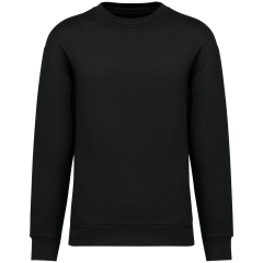 Sweat col rond épaules tombantes 350 g/m² Noir Native Spirit