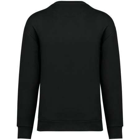 Sweat col rond épaules tombantes 350 g/m² Noir Native Spirit – vue 2
