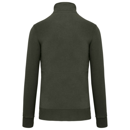 Sweat col 1/4 zip Kariban 300 g/m² – Vert Dark Khaki – vue 2