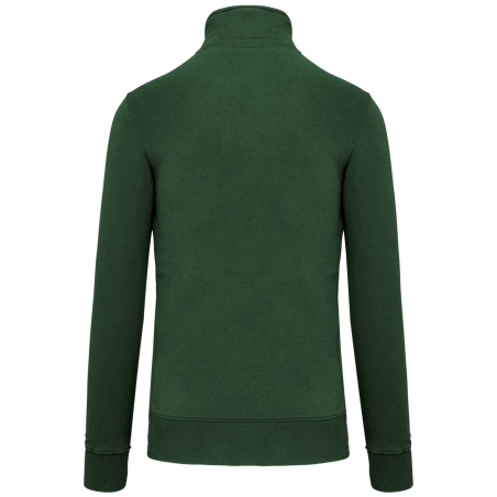 Sweat col quart zip Kariban Forest Green 300 g/m² – vue 2