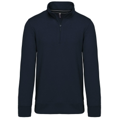 Sweat col 1/4 zip Marine 300 g/m² Kariban – Workwear