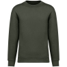 Sweat-shirt écoresponsable col rond épaules tombantes Vert Khaki Native Spirit