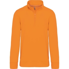 Sweat col 1/4 zip Kariban 300 g/m² Orange – Workwear