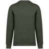 Sweat-shirt écoresponsable col rond épaules tombantes Vert Khaki Native Spirit – vue 2