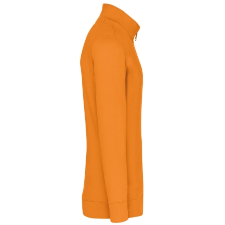 Sweat col 1/4 zip Kariban 300 g/m² Orange – Workwear – vue 3