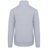 Sweat col 1/4 zip gris Oxford Grey Kariban 300 g/m² – vue 2
