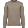 Sweat-shirt écoresponsable col rond épaules tombantes Beige Native Spirit