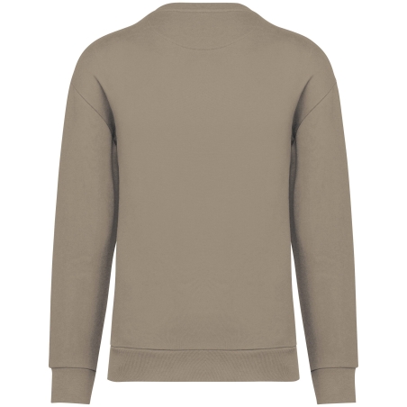 Sweat-shirt écoresponsable col rond épaules tombantes Beige Native Spirit – vue 2