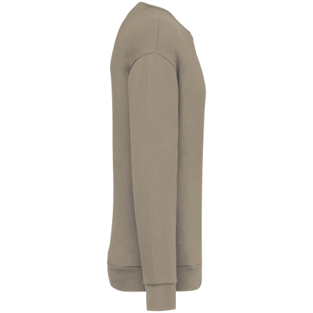 Sweat-shirt écoresponsable col rond épaules tombantes Beige Native Spirit – vue 3