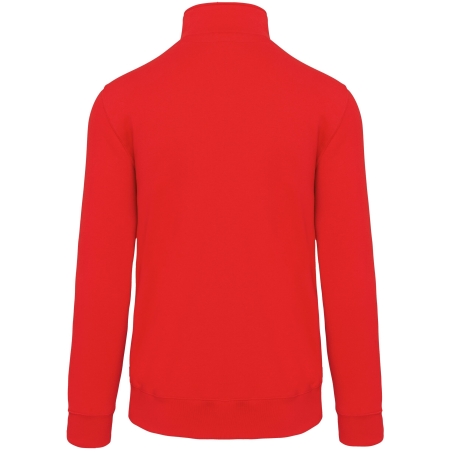 Sweat col 1/4 zip Rouge 300 g/m² Kariban – Workwear – vue 2