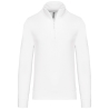 Sweat col 1/4 zip homme Blanc 300 g/m² – Kariban