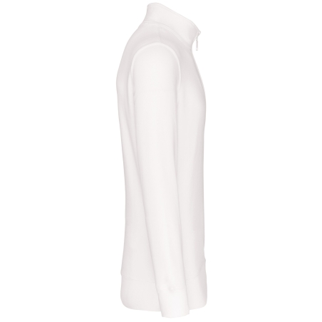 Sweat col 1/4 zip homme Blanc 300 g/m² – Kariban – vue 2