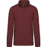 Sweat col 1/4 zip Bordeaux 300 g/m² Kariban – Workwear