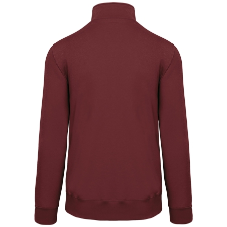 Sweat col 1/4 zip Bordeaux 300 g/m² Kariban – Workwear – vue 2