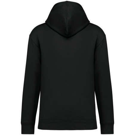 Sweat capuche écoresponsable épaules tombantes Noir – Native Spirit – vue 2