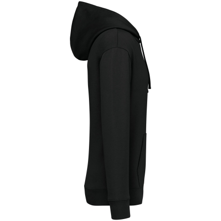 Sweat capuche écoresponsable épaules tombantes Noir – Native Spirit – vue 3