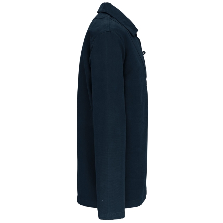 Vareuse Oversize Coton Canvas Marine Kariban – Collection Sailing – vue 3