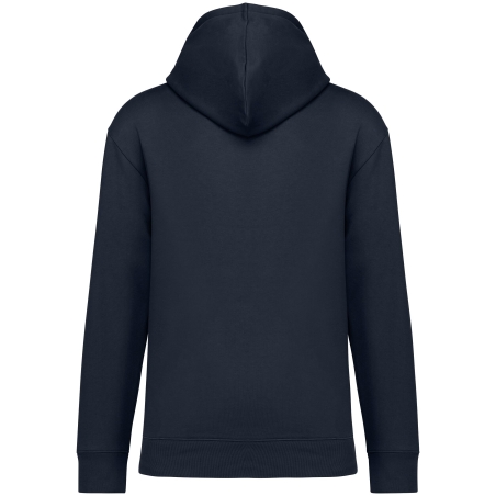 Sweat capuche écoresponsable épaules tombantes Marine – Native Spirit – vue 2