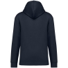 Sweat capuche écoresponsable épaules tombantes Marine – Native Spirit – vue 2