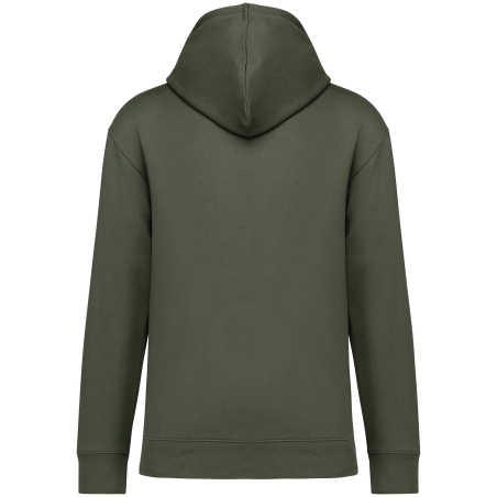 Sweat capuche écoresponsable épaules tombantes Vert Khaki Native Spirit – vue 2