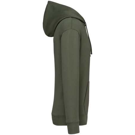 Sweat capuche écoresponsable épaules tombantes Vert Khaki Native Spirit – vue 3