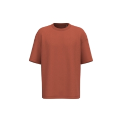 T-shirt oversize French Terry écoresponsable Orange Native Spirit