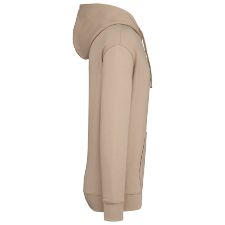 Sweat capuche écoresponsable épaules tombantes Beige Native Spirit – vue 3