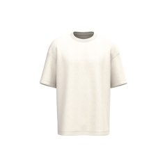T-shirt oversize French Terry écoresponsable Blanc Ivoire Native Spirit