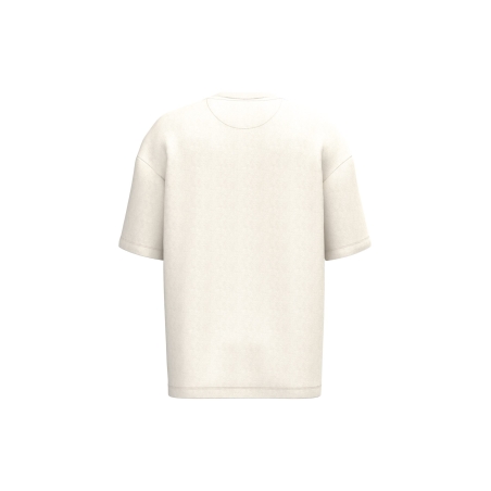 T-shirt oversize French Terry écoresponsable Blanc Ivoire Native Spirit – vue 2