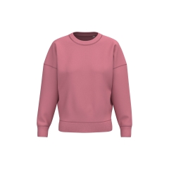 Sweat-shirt écoresponsable oversize col rond Rose Native Spirit