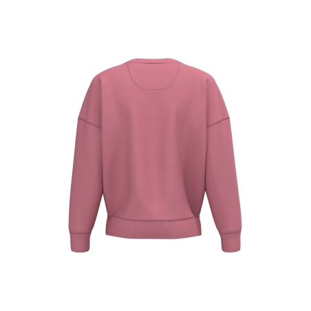 Sweat-shirt écoresponsable oversize col rond Rose Native Spirit – vue 2