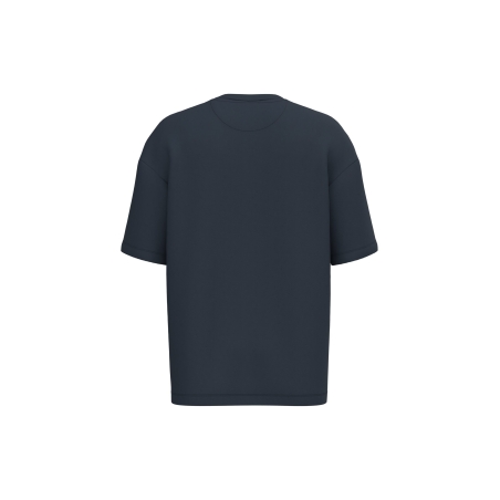 T-shirt oversize French Terry écoresponsable Marine – Native Spirit – vue 2