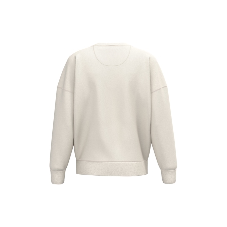 Sweat oversize écoresponsable col rond femme Ivory – Native Spirit – vue 2