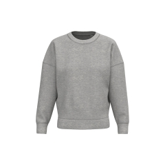 Sweat oversize écoresponsable col rond femme Gris – Native Spirit