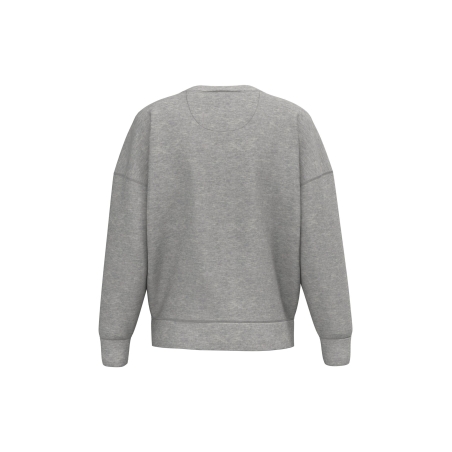 Sweat oversize écoresponsable col rond femme Gris – Native Spirit – vue 2