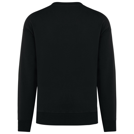 Sweat-shirt oversize col rond écoresponsable Noir – Native Spirit – vue 2
