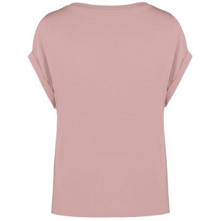 T-shirt écoresponsable manches à revers femme Rose Native Spirit – vue 2