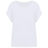 T-shirt écoresponsable manches à revers femme Blanc Native Spirit