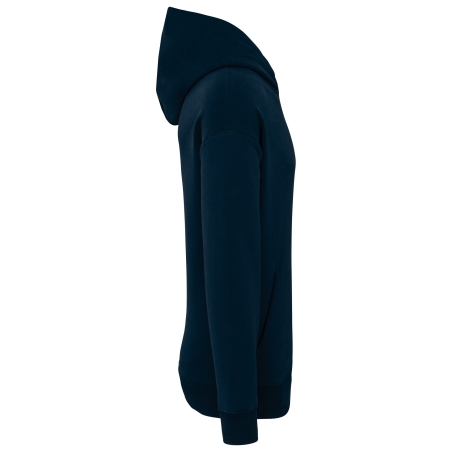 Sweat capuche oversize écoresponsable Marine bleu – Native Spirit – vue 3