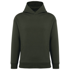 Sweat capuche oversize écoresponsable Kaki bio Native Spirit