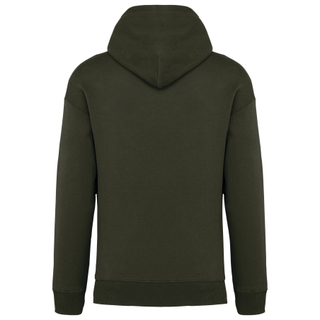 Sweat capuche oversize écoresponsable Kaki bio Native Spirit – vue 2
