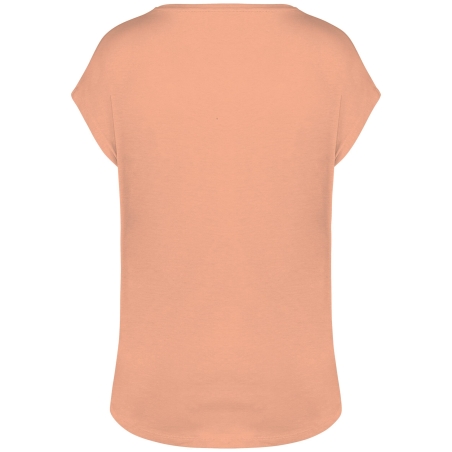 T-shirt loose col V femme Orange Native Spirit écoresponsable – vue 2