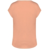 T-shirt loose col V femme Orange Native Spirit écoresponsable – vue 2