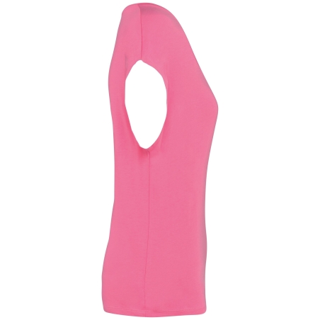 T-shirt loose col V écoresponsable femme Rose – Native Spirit – vue 3