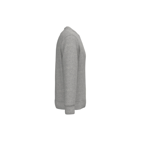 Sweat-shirt écoresponsable col rond unisexe Gris lune chiné Native Spirit – vue 3