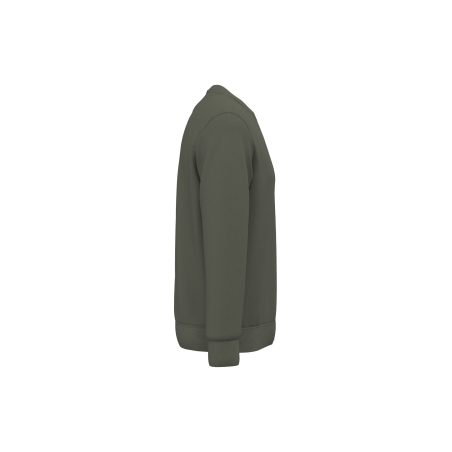 Sweat-shirt écoresponsable col rond unisexe Vert Khaki Native Spirit – vue 3